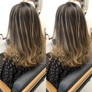 ミディアム カラー tre/e'所属・橋本 昇平のヘアスタイル