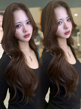 ロング カラー ワンホン🎀韓国ヘア 💞渋谷/GAKUのヘアスタイル