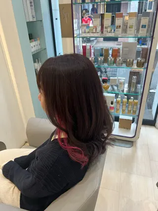 ミディアム カラー 堀井 凌平のヘアスタイル