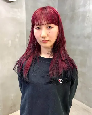 ミディアム カラー デザイン/レイヤー Kaito🐩/栄のヘアスタイル