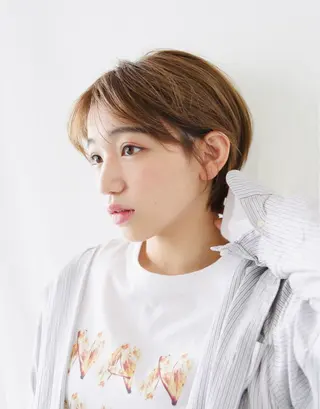 ショート カラー ショートボブ縮毛矯正 髪質改善のプロ山道潤のヘアスタイル