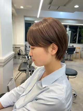 ショート カラー 山下夕月 ショート🫧ボブのヘアスタイル