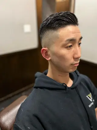 ショート ヒロ銀座バーバーショップ難波店所属・縮毛矯正/パーマ 宮河 惇💈のヘアスタイル