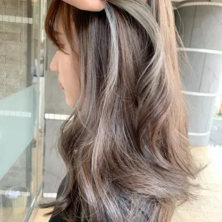 ロング カラー HairDesign Azurのヘアスタイル