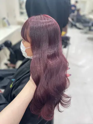 カラー ベージュ・ラベンダー カラー🎀りりのヘアスタイル