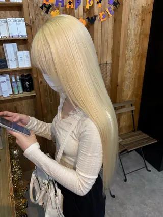 カラー まろみ暖色×ボブ ×chia🕯のヘアスタイル