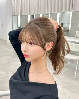 ロング 韓国顔まわり/前髪 /レイヤー/いつきのヘアスタイル