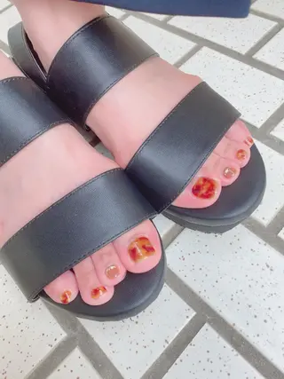 ネイル マジョリカ ブルーのネイルデザイン