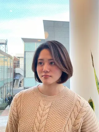 ショート DIFINOaoyama所属・🎧ayaka/ボブ /透明感カラー 🩵のヘアスタイル