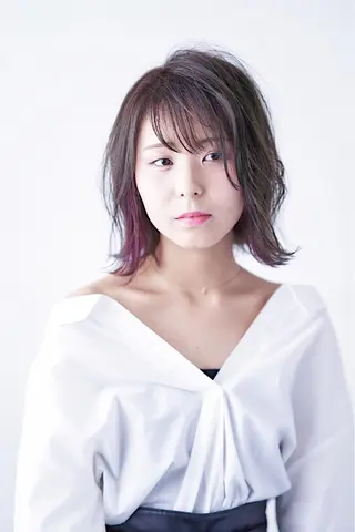 ミディアム カラー パーマ 年間1500人担当 代表　南一路のヘアスタイル