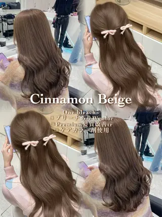 カラー 透ける透明感カラー 🤍anju🎀のヘアスタイル