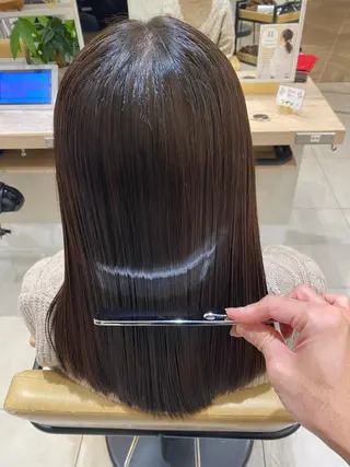 セミロング ⭐️⭐️縮毛矯正の スペシャリスト松本✨のヘアスタイル