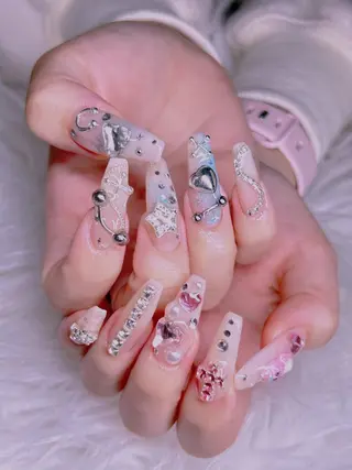 ネイル 長さだし専門店 M2　rikaのネイルデザイン