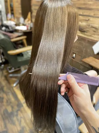 セミロング ツイスパ/Wカラー ✨RYUのヘアスタイル