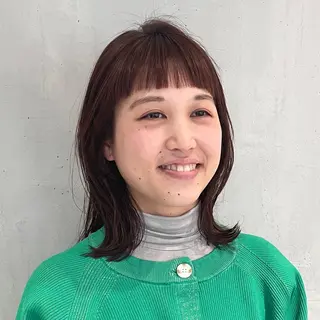 ミディアム カラー DX SHARE SALON所属・matka白髪ぼかし 大人ヘア/KEIKOのヘアスタイル