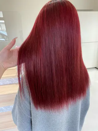 セミロング カラー 松本 菜那のヘアスタイル