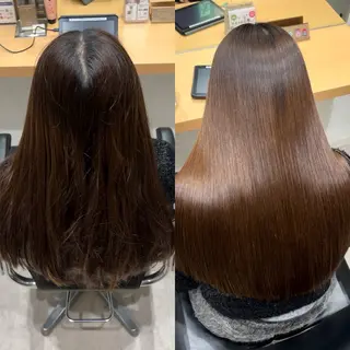 セミロング 髪質改善ヘアケア 艶髪特化/上田のヘアスタイル