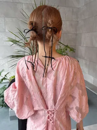 セミロング sato harunaのヘアスタイル