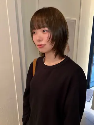 ミディアム カラー riria/ボブ /ブラウンカラー🎀のヘアスタイル