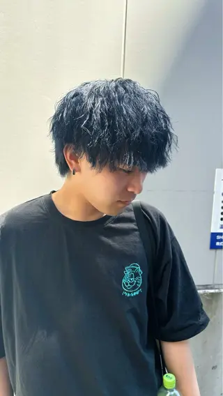 ショート カラー パーマ メンズ 🐶ひかる🐶 JILLSTUDIOのヘアスタイル