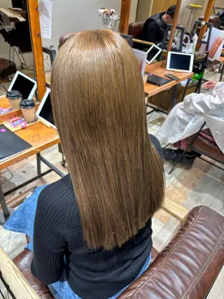 セミロング シールエクステ/まつ げパーマ/はるかのヘアスタイル