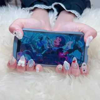 ロング 💜MIYA nail川崎店のネイルデザイン