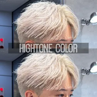 カラー センターパート/フェ ザー🔥SHUYAのヘアスタイル