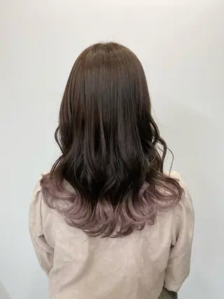 ロング カラー パーマ ヘアアレンジ メンズ キッズ ネイル マツエク・マツパ アイブロウ 透明感ワンカラー梅田 ダブルカラー/川上のヘアスタイル