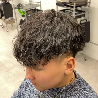 パーマ メンズ メンズ特化LIBER 石川玲央のヘアスタイル