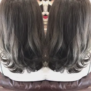 ミディアム カラー レイヤーカット匠 イソザキノリユキのヘアスタイル