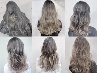 セミロング オリーブ、カーキ系 No.1シラトリのヘアスタイル