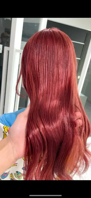 セミロング カラー ヘアアレンジ 顔まわりカット の達人のヘアスタイル