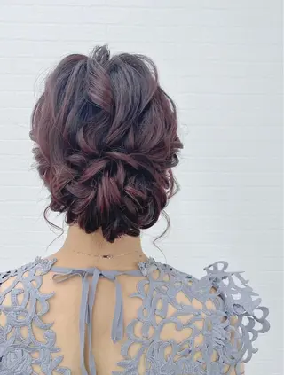 セミロング ヘアアレンジ GRANLUSSO 〜グランルッソ駅前店所属・木口 嘉美のヘアスタイル