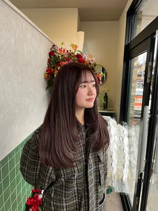 カラー 本木下朋花/髪質 改善×ダブルカラーのヘアスタイル