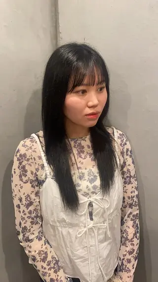 ロング カラー ベージュカラー/長岡 レイヤーカット/コウのヘアスタイル