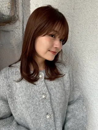 ミディアム わかすぎ ほのかのヘアスタイル