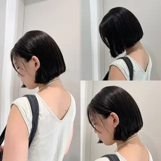 ショート モテヘア/グレージュ /ボブ/前原汐🎐のヘアスタイル