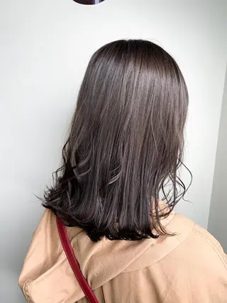 セミロング カラー パーマ ヘアアレンジ メンズ キッズ ネイル マツエク・マツパ 新宿駅近♡友達とOK 🦋W -ワット -のヘアスタイル
