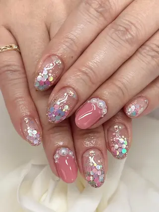 ミディアム TAKAMATSU RINAのネイルデザイン