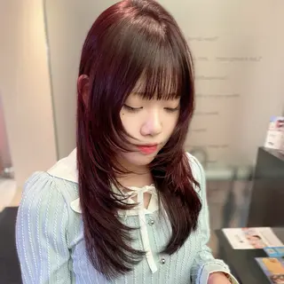 ロング レイヤー/デジパ SAKIのヘアスタイル