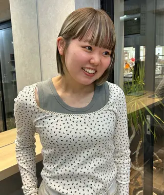 ショート Umu所属・✳︎透明感カラー✳︎ ボブ✳︎nanaのヘアスタイル