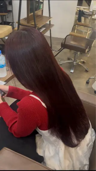 ロング カラー 武井 夏美のヘアスタイル