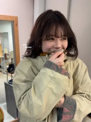 ミディアム カラー 暖色カラー/レイヤー 🌙 オノユリカのヘアスタイル