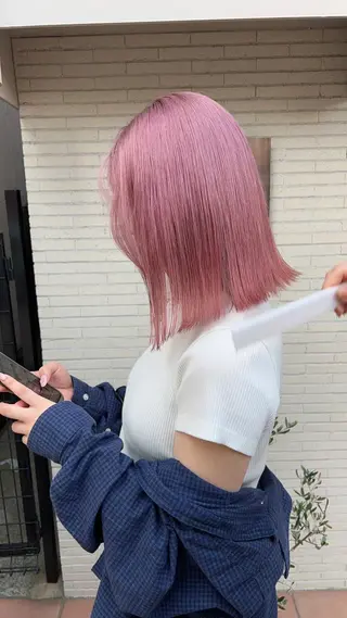 ミディアム カラー Grit 元町店のヘアスタイル