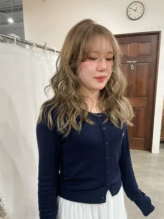 セミロング カラー 田代 さつきのヘアスタイル