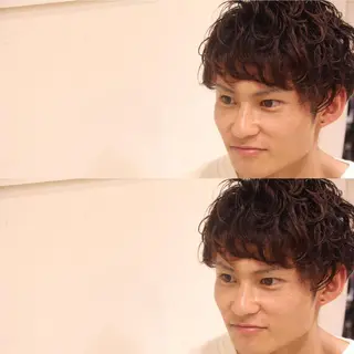 ショート パーマ メンズ kiitos高知店所属・長江 諒のヘアスタイル