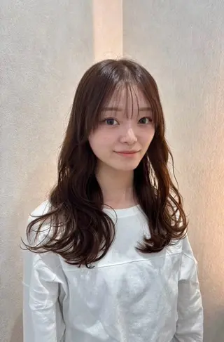 セミロング カラー 髪質改善/レイヤー 本田拓也のヘアスタイル