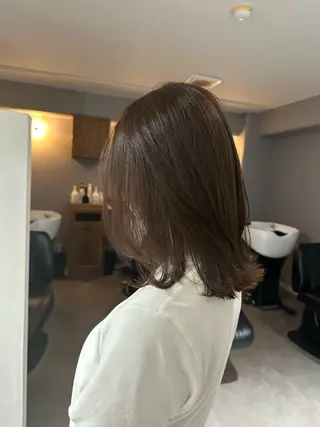 ミディアム カラー 山本 菜月のヘアスタイル