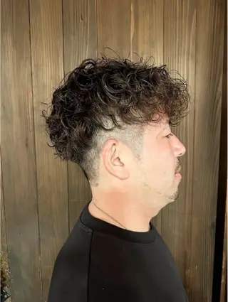 ショート パーマ メンズ 早稲田/メンズ専門 /フェード/葛西裕季のヘアスタイル