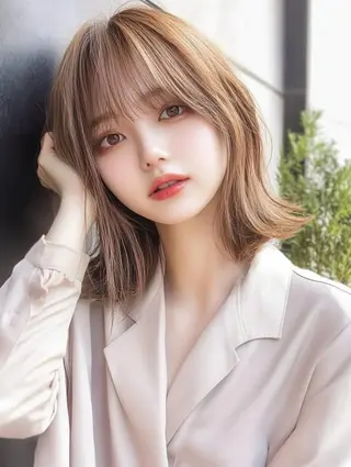 ロング カラー 天神大名/淡色カラー かずゆき/ハイトーンのヘアスタイル